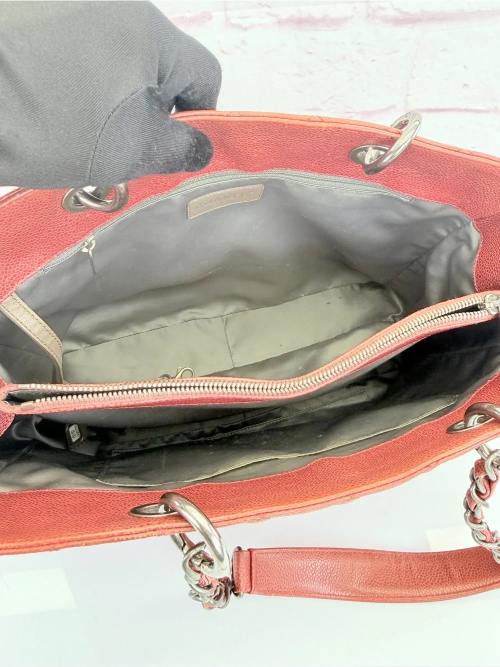 Chanel Grand Shopping Tote Quilted Caviar